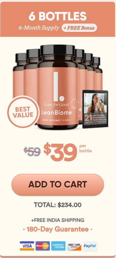 LeanBiome 6 bottle